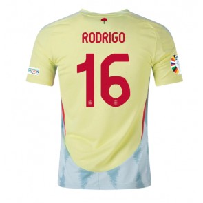 Spanien Rodri Hernandez #16 Udebanetrøje EM 2024 Kort ærmer